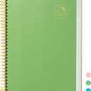 Spiral Notebook 8.5 X 11 College Ruled Notebook Journal for Women Men A4 Large Spiral Notebook 3-Hole Punched Paper 200 Pages, Hardcover Spiral Bound Notebooks for Work, School, Note TakingGreen
