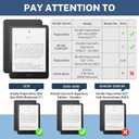 Smart Case Compatible with 7" Kindle Paperwhite 12th Generation (2024) and Kindle Colorsoft Signature Edition - Premium PU Leather Cover with Auto Sleep/Wake, Blue Cat