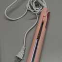 Hair Straightener, 1.25 Flat Iron and Curler 2 in 1, Ceramic Coating, Quick Heat Up, 4 Temp. Options, for All Hair Type, Less Frizz, Shinier and Smoother, Dual Voltage for Travel (Pink)
