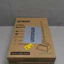 JOYMOOP Black Broom and Dustpan Set with 56 Handle, Upright Angle Design for Pet Hair and Hard Floor Sweeping (Black & Light Green)