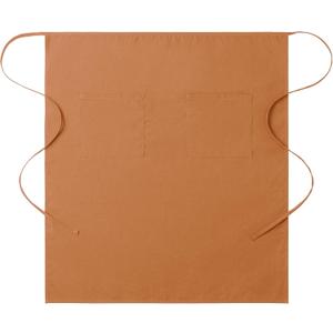 Bistro Waist Apron with Dual Pockets  Adjustable Long Chef Apron for Kitchen, Restaurant & Caf (Pecan)