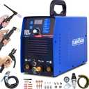 Plasma Cutter TIG Welder With PULSE Stick Welder Machine 520TSCPF Plasma Cutter Welder Combo 200A TIG/ARC Welding 50A Air Plasma Cutting Dual Voltage 110/220V 1/2" Clean Cut Upgrade Digital Panel