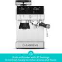 CASABREWS MARENZA Semi-Auto Espresso Coffee Machine with Built-in Grinder, Professional Coffee Maker with Milk Frother Steam Wand, Barista-Quality Cappuccino Latte Machine with LCD Display