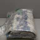 GENIMO Abstract Area Rug 5x7, Washable Modern Rug Non Slip, Low Pile Lightweight Soft Large Carpet for Living Room, Bedroom, Dining Room, Navy Blue