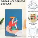 12 Pack Acrylic Book Stand for Display Adjustable Clear Display Holder Easel Collector Stand for Home Office Back to School Comic Album CD Magazine Postcard Artworks (4.2 x 4.3 x 2.35 Inch)