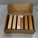 Art3d Wood Slat Acoustic Panels for Stylish Decor and Noise Reduction, 3D Textured Panel for Ceiling and Wall, Samples Pack (6 * 4.7 inch)