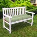 Indoor Outdoor Bench Cushion 45"x18", Non-Slip Patio Furniture Seat Pads, Waterproof Overstuffed Tufted Loveseat Cushion with Round Corner for Window, Swing, Garden, Porch-Light Green