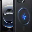 ESR for iPhone 16e Case, 7X Military-Grade Drop Protection, Shock-Absorbing Rugged Cover, MagSafe Accessories Compatible, Cyber Series, Black