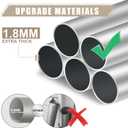 Flag Poles for Outside House Inground - 25Ft Super Thick Flag Pole Kit - Heavy Duty Flagpole - Outdoor Sectional Flagpoles for Yard, Residential, and Commercial,Silver