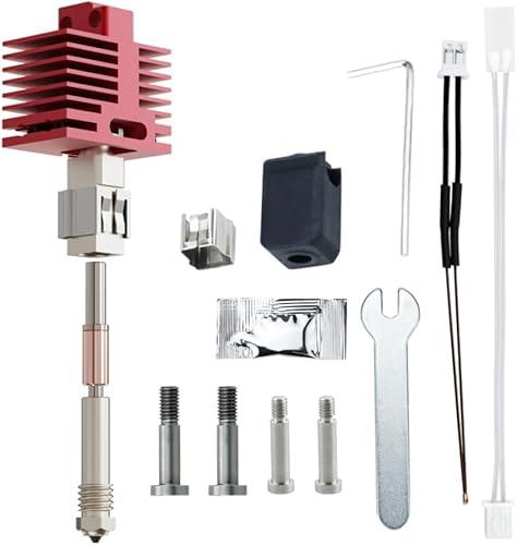 tz4.0 Upgrade x1c Hotend High Flow Extrusion Head Kit Compatible with Bambu lab X1 Carbon X1 X1C Series 3D Printers, with Removable Hardened Steel 0.4mm Nozzle,3D Printer Accessories
