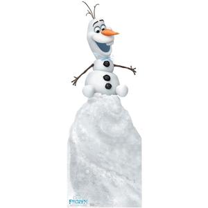 Cardboard People Olaf on Snow Mound Life Size Cardboard Cutout Standup - Olaf's Frozen Adventure (2017 Short Film), One Size