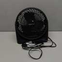 Amazon Basics Air Circulator Fan, Desk Fan for Bedroom, Home and Office, With 90-Degree Tilt Head, 3 Speed Settings, Lightweight (3 LBS), 35 Watts, Black, 11.1"W x 6.3"D x 10.9"H