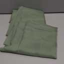 YoungsTex Sage Green Linen Curtains 63 Inch Length for Living Room Window, Rustic Semi Sheer Drapes Textured Light Filtering with Rod Pocket Back Tab for Bedroom, 2 Panels, 42 X 63 Inch