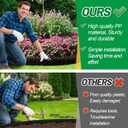 15ft Thicken Sturdy Garden Edging - 4.3in Raised & Easy to Install Plastic Flower Bed Border, Splicable Landscaping Edgings for Outdoor Yard Lawn Landscape Decorations