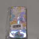 EYZUTAK Case for iPhone 15 Pro, Colorful Retro Oil Painting Flower Laser Glossy Cute Curly Wave Edge Case Stylish Durable Soft TPU Protective Phone Cover for Girl Women - Yellow Flower/ Purple