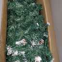 HOLLO STAR 6 ft Prelit Christmas Tree with 250 LED Lights, App Control, Artificial Christmas Tree, Multi-Color RGBW Lights, 914 Flocked Frosted Tips, 58 Pine Cones, Metal Base, for Home, Party