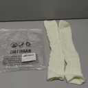 Verdusa Women's Harajuku Leg Warmers Y2K Solid Rib Knit Long Socks Cable Knit White one-size