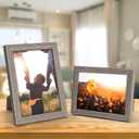 Giftgarden 5x7 Picture Frame Distressed Grey, 5 by 7 Rustic Wood-grain Gray Photo Frames Bulk for Wall or Tabletop, 12 Pack