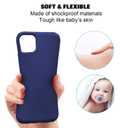 ZUSLAB Case Compatible with Apple iPhone 11 Pro Max Phone Silicone Gel Rubber Bumper Cover for iPhone 11 Pro Max Slim Thin Hard Shell Shockproof Full-Body Protective Case - Blue