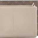 OULARIO Felt Insert Organizer Bag In Bag Fit Purse LV Toiletry Pouch 26 19, Lv Pouch 26 Khaki, Middle