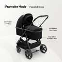 Mompush Wiz 2 in 1 Baby Stroller with Infant Pramette Mode, One Hand Fold Convertible Newborn to Toddler Stroller with Reversible Seat and Large UPF 50+ Canopy