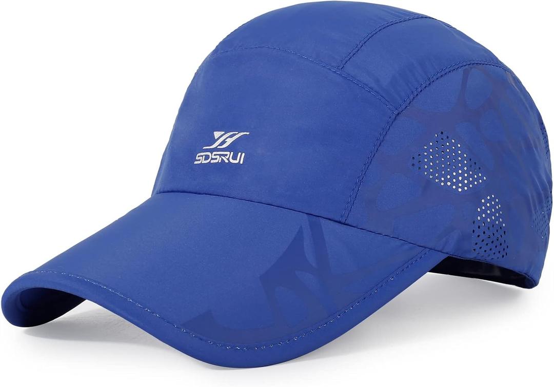 Running Hat Outdoor Sun Protection Hat Mesh Quick Dry Hat Thin Cool Baseball Cap for Women and Men (Blue)