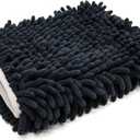 Autofiber Zero Cuff Microfiber Black Wash Mitt - Pack of 1 (7 inch x 9 inch)