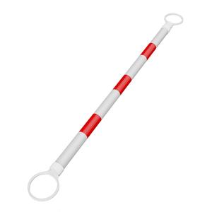 RoadHero 1 Pack 4 FT to 6.9 FT Retractable Cone Bar, Expandable Traffic Cone Bars for Parking Lots, Extendable Barricade for Road Construction, White and Red, Cone Not Included