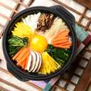 Korean Stone Pot Set with Tray and Stainless Steel Spoon, Ceramic Bowl for Bibimbap and Soup, No Lid (1100 ML (37 OZ))