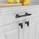 Asidrama 10 Pack 3.75 Inch(96mm) Matte Black Kitchen Cabinet Handles, Cabinet Pulls Kitchen Cabinet Hardware for Cupboard Drawer Pulls