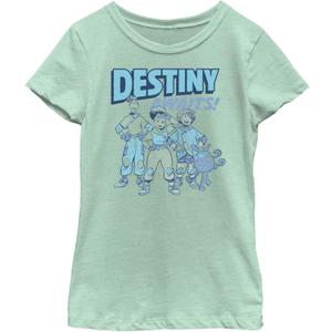 Disney Strange World Destiny Awaits Girls Short Sleeve Tee Shirt (Small, Mint)