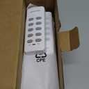 Remote Control Outlet Wireless Light Switch for Household Appliances, Expandable Remote Light Switch Kit, Up to 100 ft Range, FCC Certified, ETL Listed, White (5 Outlets + 2 Remotes)