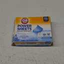 ARM & HAMMER Power Sheets Laundry Detergent, Fresh Breeze Scent, Dissolves in All Wash Temps, Lightweight and Travel-Ready, 60ct, Up to 120 Small Loads