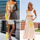 2 x Cup Accessories Set Compatible with Stanley H2.0 & Protour 30oz 40oz, Carrier with Strap & Protective Boot, Handle Shoulder Cross Carrying Strap for Women Men (Yellow, Fit Stanleyy 40oz)