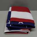 American Flag for Outside 4x6 FT, Deluxe Heavy Duty Spun Polyster, TearProof and Waterproof Super Tough Series, All Weather High Wind USA US Flag with Embroidered Stars, Sewn Stripes, Brass Grommets