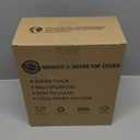 2PCS 23.6''x19.7'' Washer and Dryer Top Cover Mats, Non-Slip Silicone Laundry Machine Protector, Waterproof Rubber Mat for Washing Machine & Dryer (Dark Gray)