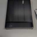 Silverware Organizer Bamboo Kitchen Drawer Organizer Utensil Organizer Silverware Holder Cutlery Organizer in drawer Flatware Organizer Tray (Black 5 Slots)