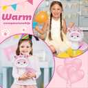 Pink Snake Stuffed Animals Plushie Doll Toys,Snake Plush with Lion Dance Design,Pink Stuffed Animals Plushie,Gifts for Birthday Halloween Christmas,Kids Party Favors