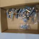 12 Pack 5 Inch 128 mm Barrel Cabinet Pulls Gold and Grey Cupboard Aluminum Handles Drawer Pull Cabinet Handles (Gold and Grey T)