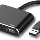 USB A 3.0 to Dual HDMI Adapter for Windows 4K@30hz, USB-A to Dual HDMI Hub Splitter for 2 Monitors for Large Screen Display, for Windows Laptops, Computers,PC, USB Devices(Not for Mac)