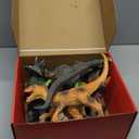 JOYIN Big Dinosaur Toys for Toddlers, 6 Piece Large Soft Dinosaur Figures with an Educational Book, Jumbo Realistic Toys for Boys and Girls Gift, Kids Ages 1 2 3 4 5