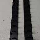 2 Pack Hat Organizer for Baseball Caps, Strong Adhesive Hat Rack for Wall, Multilayer Hat Storage Display Holder, Wall Mounted Hat Hooks Hold up to 18 Hats for Closet Door and Bedroom (Black)