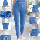 Women's Medical Scrub Pants, Soft Jogger Pant Sky Blue
