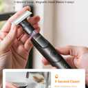 [2025 Upgraded Beard & Body Hair Trimmer for Men [All-in-One] USB-C Fast Charging, Groin & Ball Hair Painless Electric Shaver, Travel Razors, Waterproof Wet/Dry Groomer, Black(Lite)
