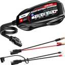 KAEDEAR Motorcycle Smart Battery Charger, USB Input, Mobile Battery Compatible, 12V, 2A, Maintenance Charging Function, Prevent Battery Damages, Perfect for Winter Storage, No Outlet Needed, KDR-B12