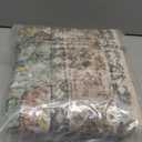 RELEANY Area Rugs 3'x5' Washable Non-Slip, Floral Vintage Distress Print Pattern Medallion Carpet for Living Room Bedroom Dining Room, Brick Red Rust Neutral Brown Burnt Orange Green