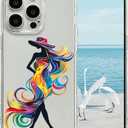 Girls Women Luxury Mobile Phone Case for iPhone 17, 17 air and 17 Pro Shockproof Clear Floral Soft Clear Floral Shockproof (G, iPhone 17)