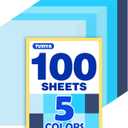 100 Sheets 8.5" x 11" Colored Cardstock, 5 Assorted Blue Shades of 180GSM/65LB Construction Paper, Blue Cardstock Printer Paper Card Making, DIY Crafts, School Supplies, Party Decorations