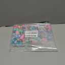 124PCS FIVEIZERO Silicone Focal Beads for Keychain Making, Animal Bear, 15mm Round 12mm Lentil & 10mm Rhinestone Beads for Pens, Bracelets & Crafts with Elastic Cord & Scissors