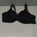 HSIA Minimizer Bras for Women Plus Size, Full Coverage Coolcomfort T Shirt Unlined Bra with Underwire for Heavy Breast, Black 38DDD